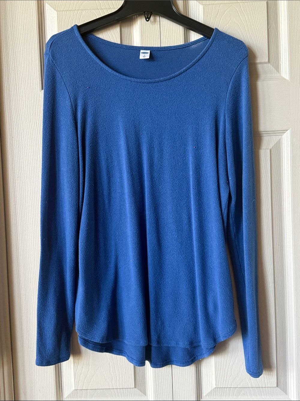 Old Navy Royal Blue Long-Sleeve Scoop Neck Top
